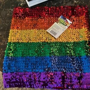 RAINBOW sequin tube top